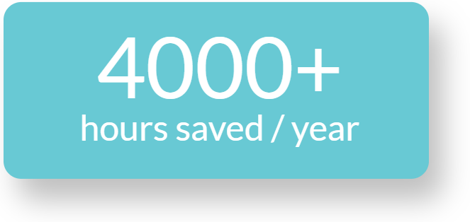 For companies with 100 or more employees. Calculate your own time savings.